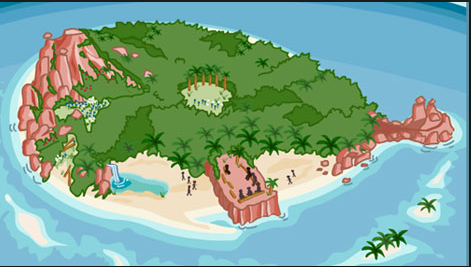 471x267 lord of the flies interactive map - Lord Of The Flies Island Drawing