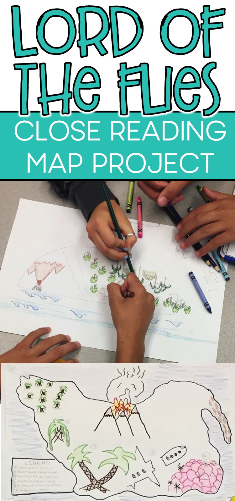 750x1594 lord of the flies map project the daring english teacher - Lord Of The Flies Island Drawing