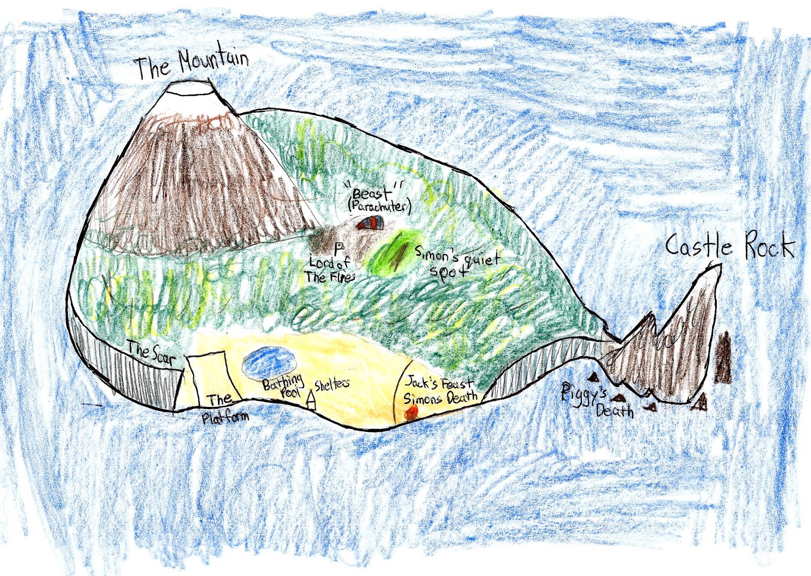 Lord Of The Flies Island Drawing at Explore