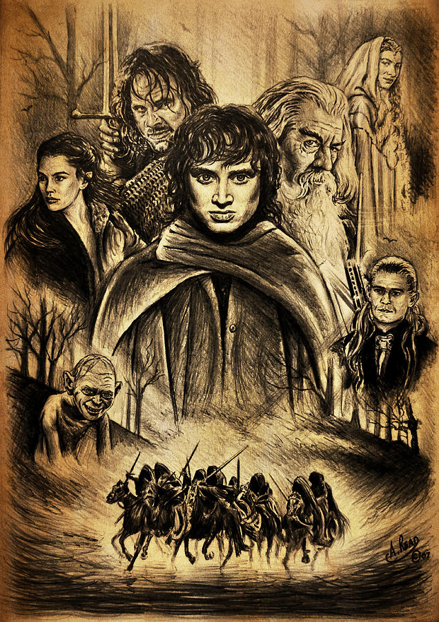 Lord Of The Rings Drawings at PaintingValley.com | Explore collection ...