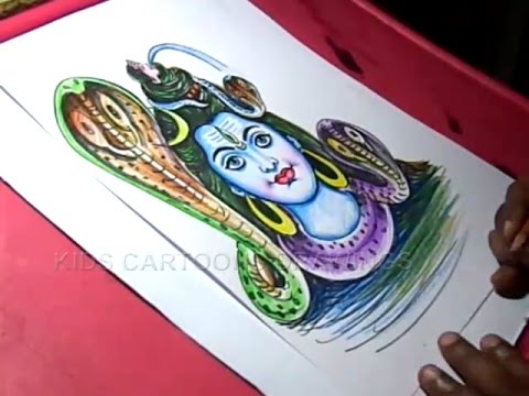 480x360 How To Draw Lord Shiva Drawing For Kids Step - Lord Shiva Drawing