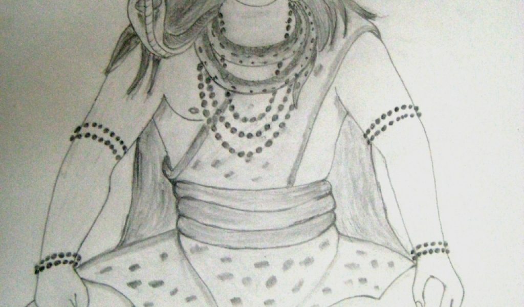1024x600 Lord Shiva Pencil Sketch Images Download - Lord Shiva Drawing