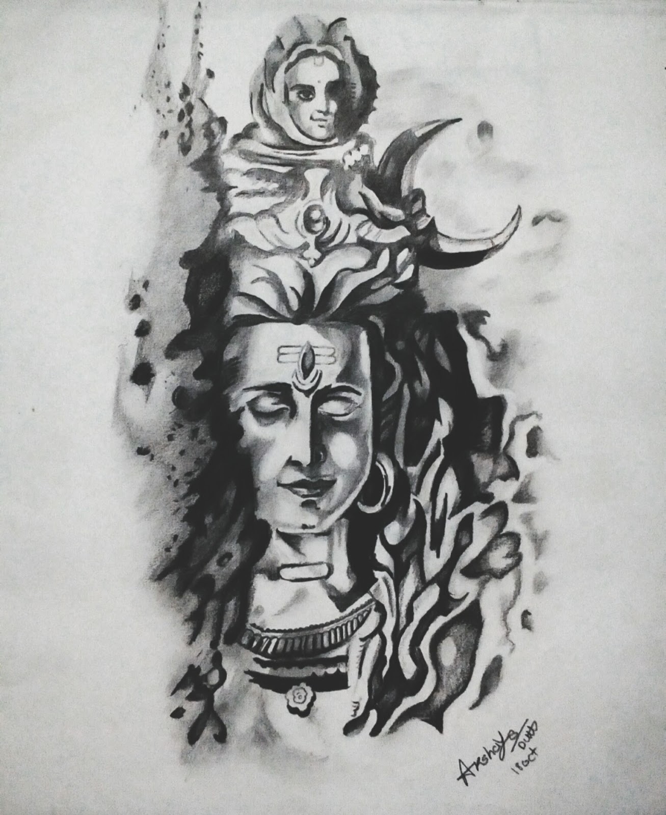 Easy Lord Shiva Tattoo Sketch - Pin By Aljapur Chandra Prakash On Shiva