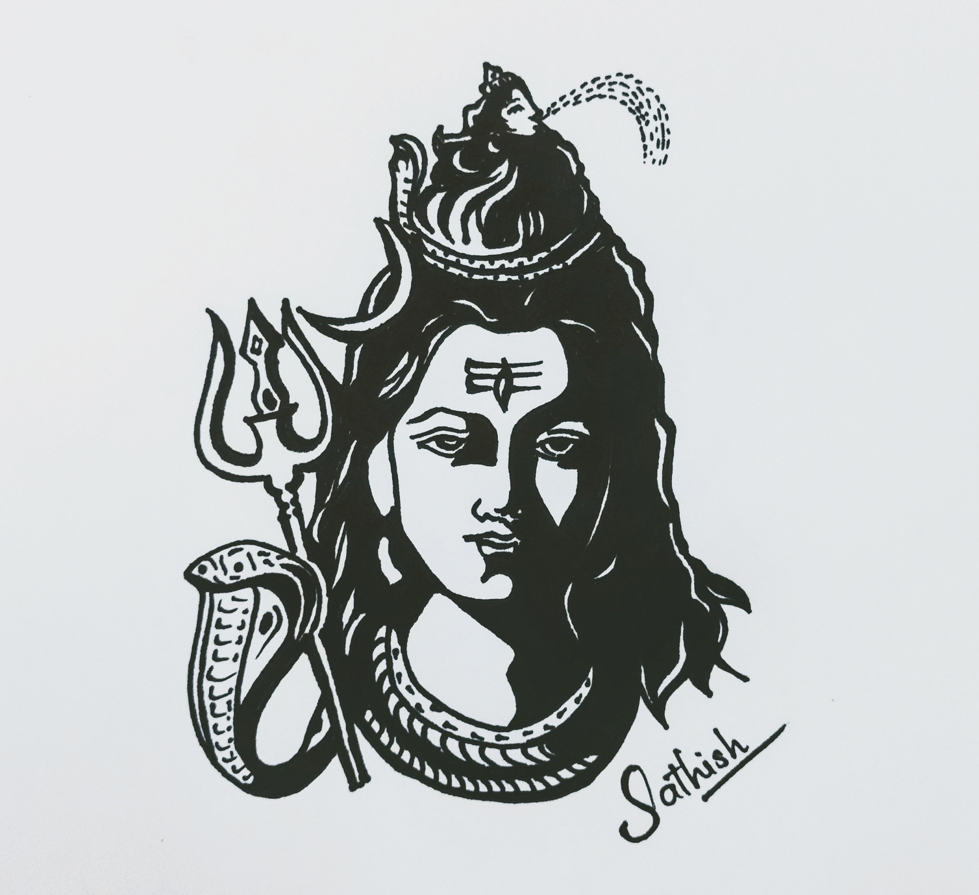 Lord Shiva Drawing at PaintingValley.com | Explore collection of Lord ...