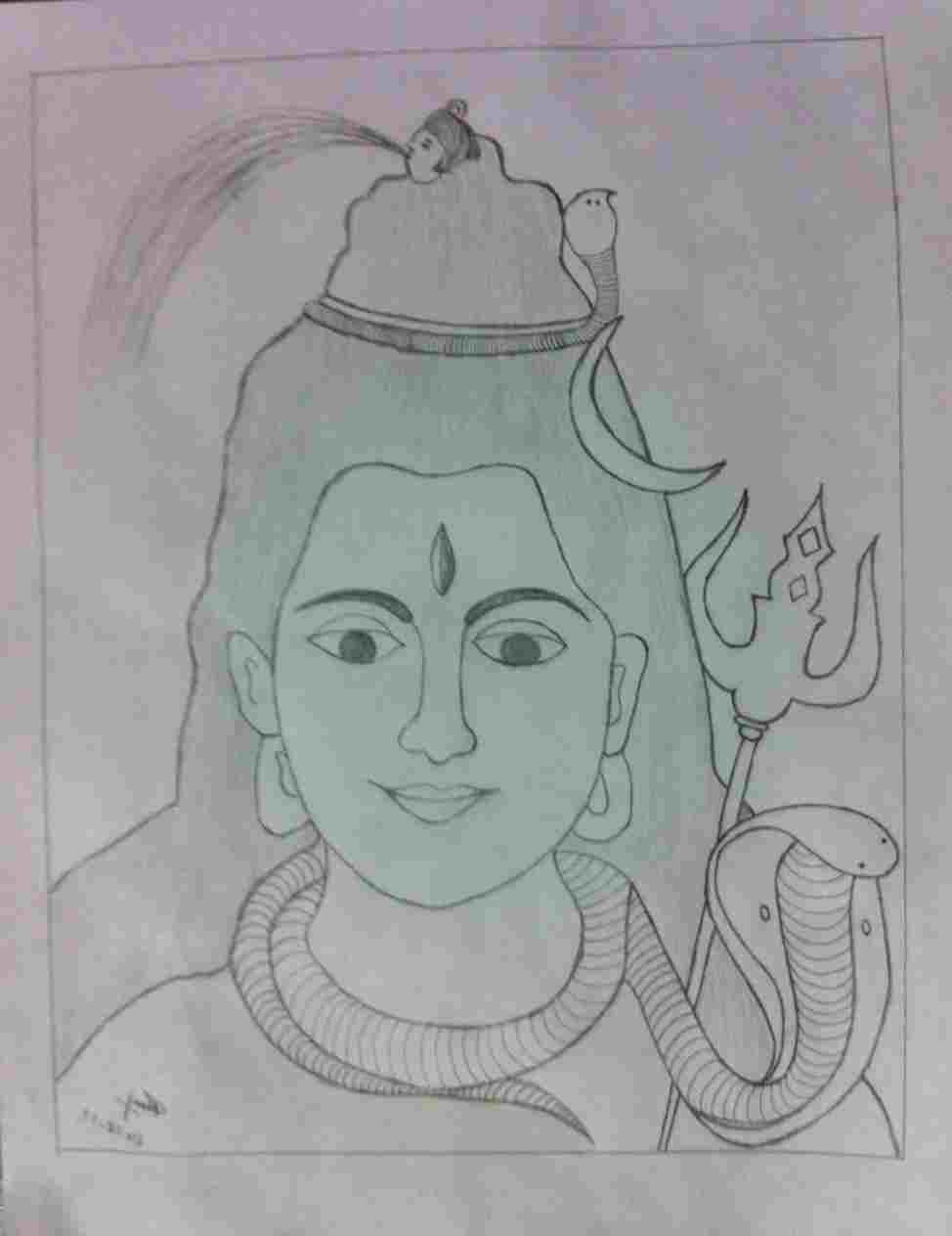 Lord Shiva Drawing at PaintingValley.com | Explore ...