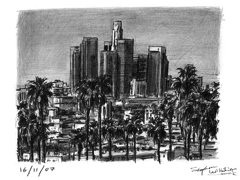 765x572 los angeles skyline - Los Angeles Drawing