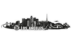 Los Angeles Skyline Drawing at PaintingValley.com | Explore collection ...