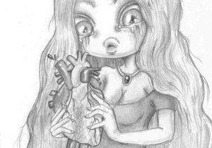 300x210 Lost Love Broken Heart Drawing - Lost Love Drawings