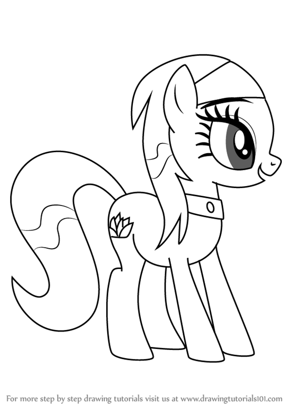567x800 learn how to draw spa ponies lotus blossom from my little pony - Lotus Blossom Drawing