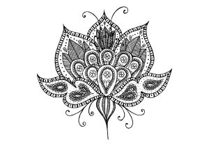 300x210 Flower Lotus Drawing Drawing A Simple Lotus Flower How To Draw - Lotus Drawing Images