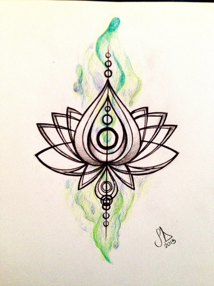 736x981 Simple Lotus Flower Drawing Tattoo - Lotus Drawing Simple