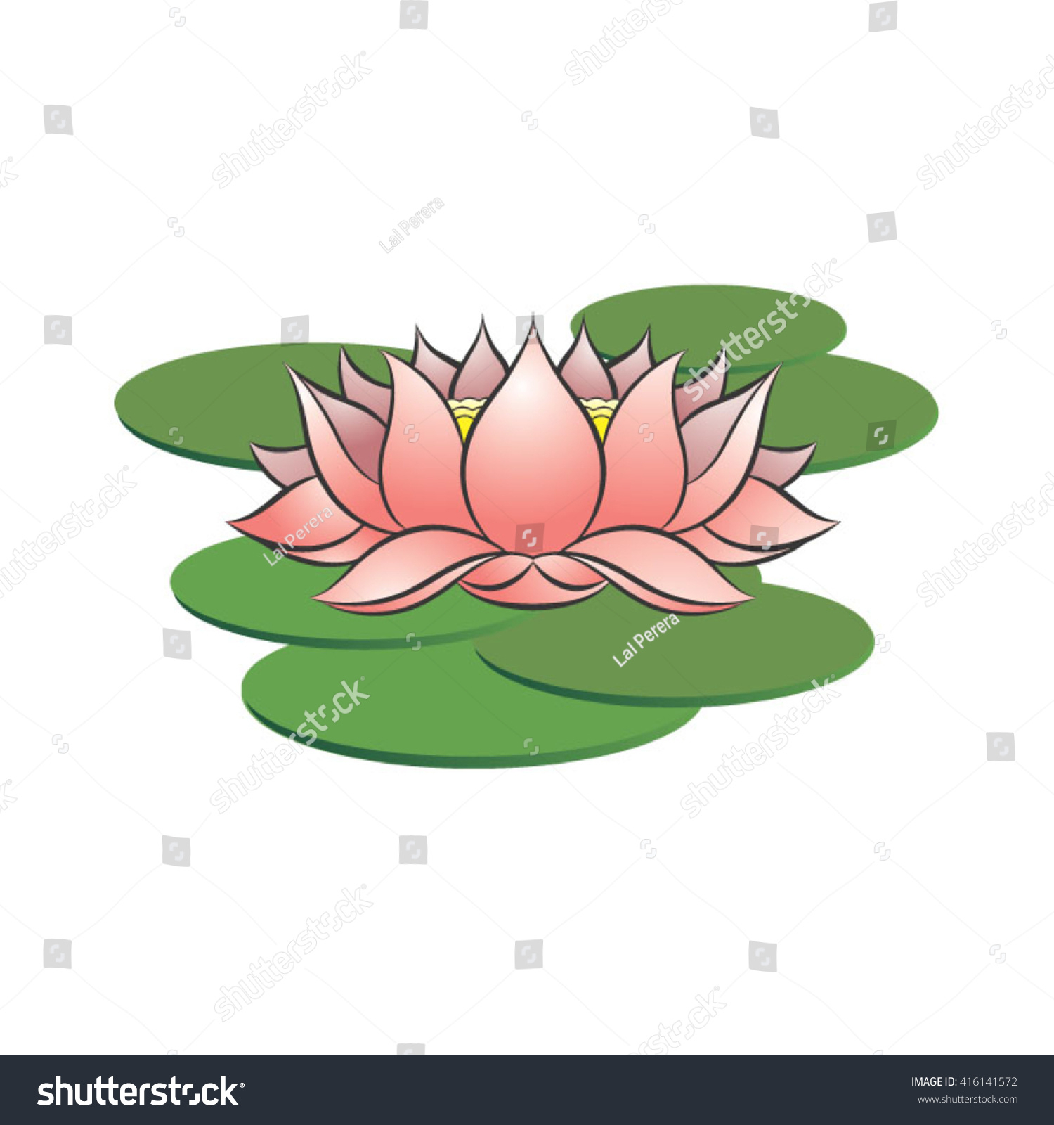 Lotus Flower Drawing Color at PaintingValley.com | Explore collection ...