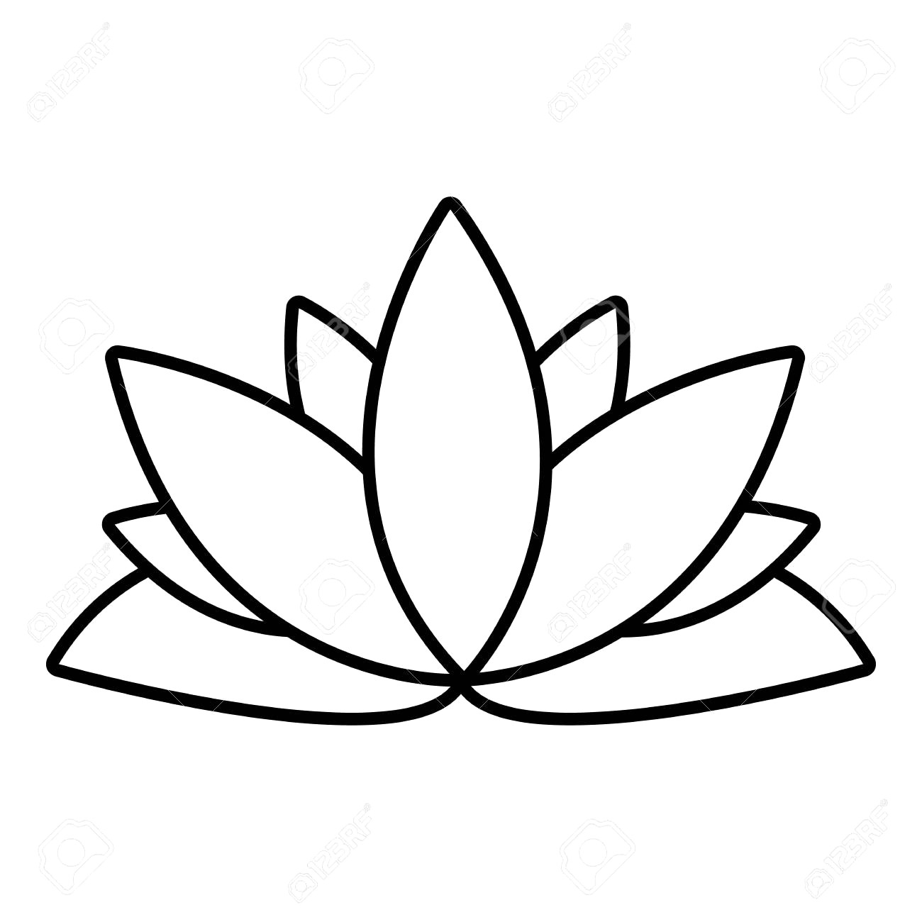 1300x1300 drawing with outline lotus flower decorative lace - Lotus Flower Drawing Images