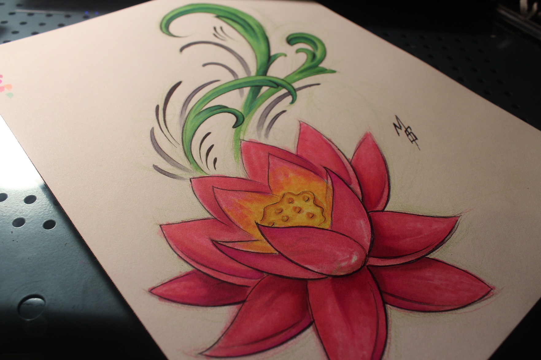 1763x1176 Custom Lotus Flower Drawing - Lotus Flower Drawing Images