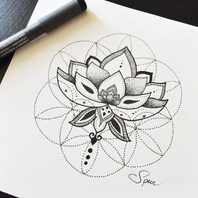 400x400 Lotus Tattoo Tumblr - Lotus Flower Drawing Tumblr