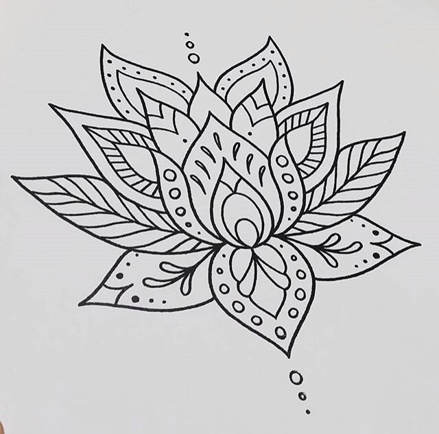 640x633 Lotus Flower Tattoo Drawingdesign Nicptattoo On Instagram - Lotus Flower Tattoo Drawing