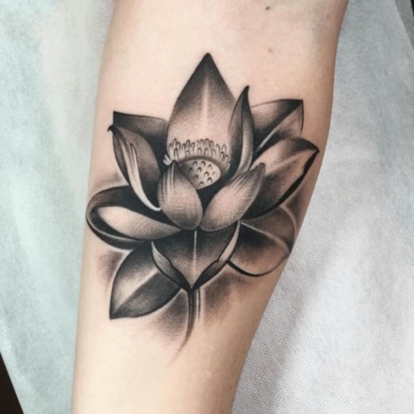 600x600 Beautiful Floral Tattoos Designs That Will Blow Your Mind - Lotus Flower Tattoo Drawing