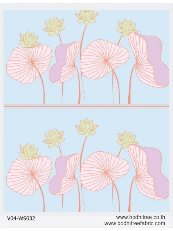 600x800 Lotus Leaf Modern Wallpaper And Fabric For Thai Room - Lotus Leaf Drawing