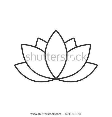 450x470 Image Result For Lotus Line Drawing - Lotus Outline Drawing