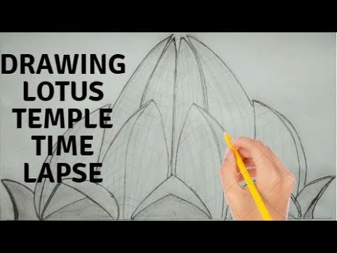 480x360 Drawing Lotus Temple - Lotus Temple Drawing
