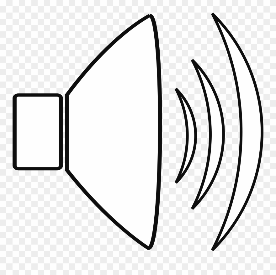 880x877 computer icons sound black and white loudspeaker download - Loudspeaker Drawing