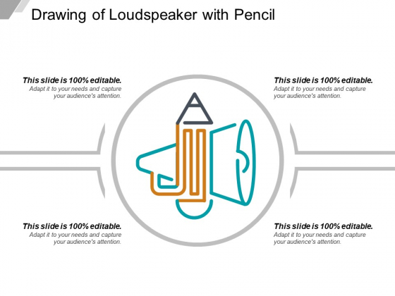 560x420 drawing of loudspeaker with pencil ppt powerpoint presentation - Loudspeaker Drawing