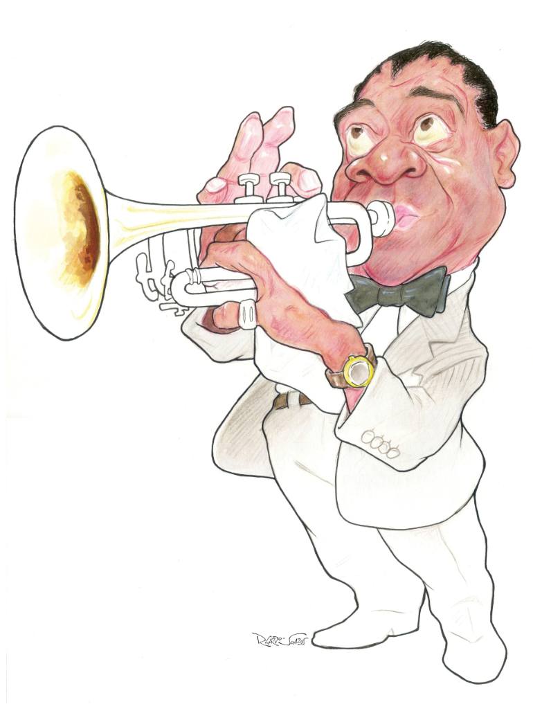 770x1027 Louis Armstrong Drawing - Louis Armstrong Drawing