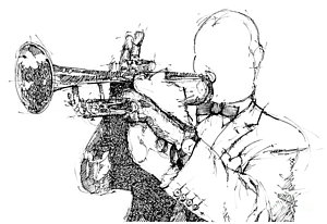 300x206 Louis Armstrong Drawings Fine Art America - Louis Armstrong Drawing