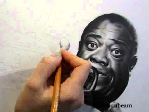 480x360 Louis Armstrong Drawing - Louis Armstrong Drawing