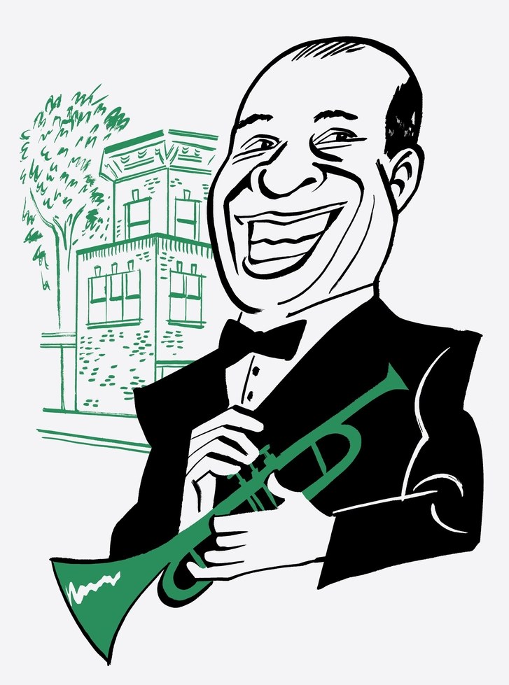 727x979 the louis armstrong house, the city's most intimate museum - Louis Armstrong Drawing