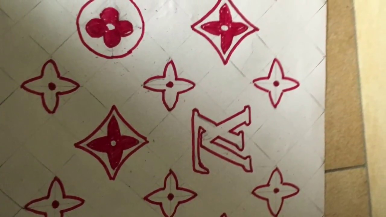 1280x720 How To Draw Supreme X Louis Vuitton Very Simple - Louis Vuitton Drawing