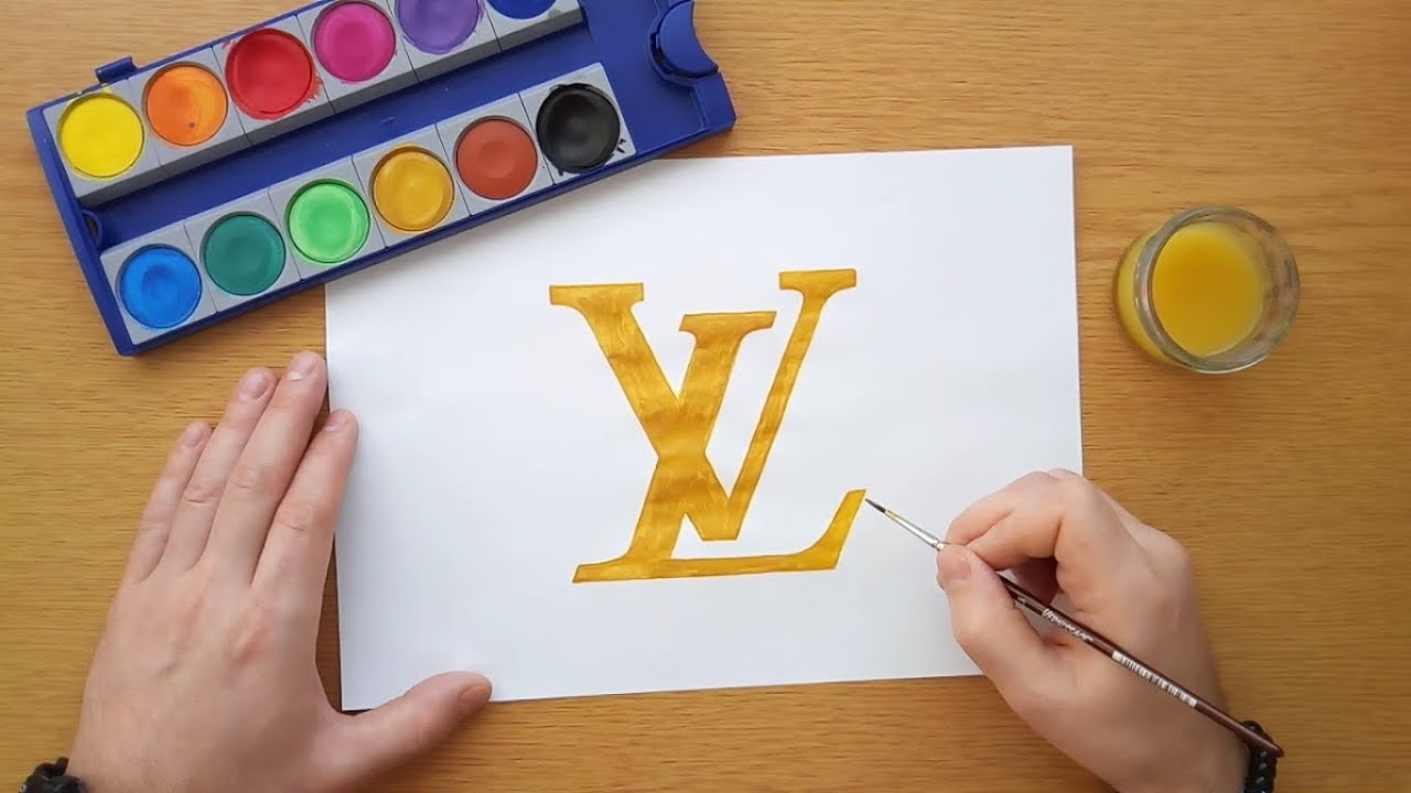 1280x720 How To Draw A Louis Vuitton Logo - Louis Vuitton Drawing