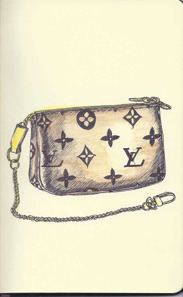 600x975 lv handbags july aug drawings on behance - Louis Vuitton Drawing
