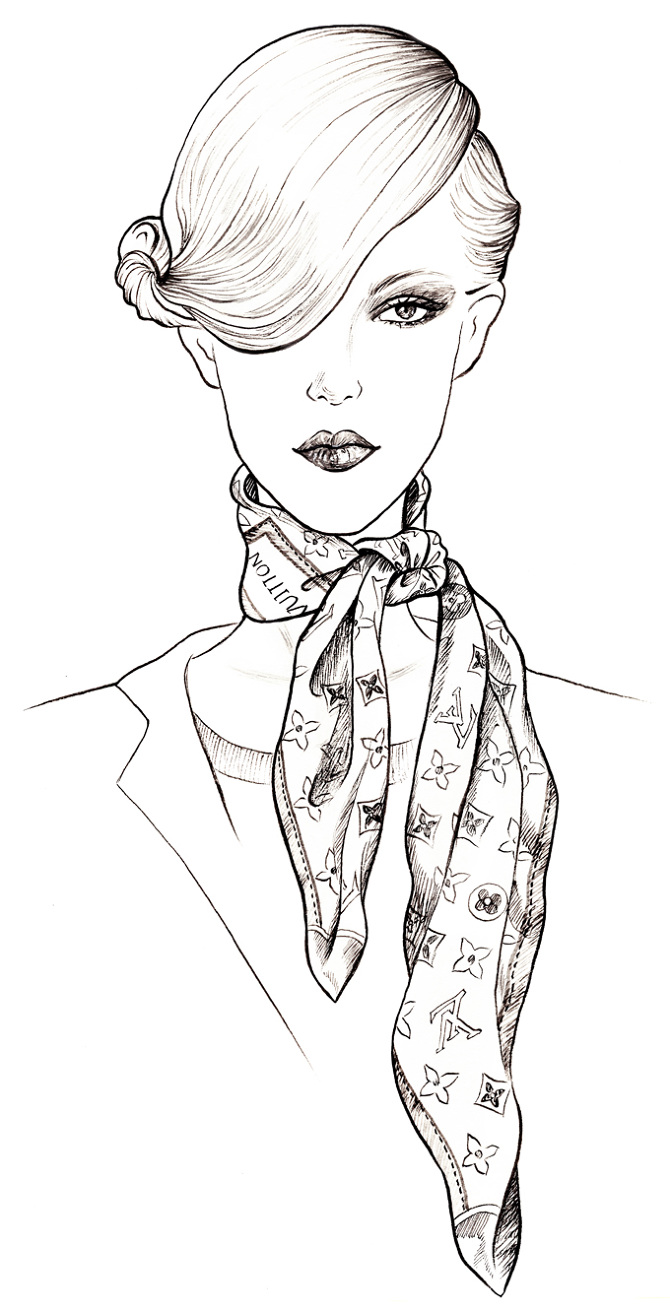 670x1312 Louis Vuitton Scarves - Louis Vuitton Drawing