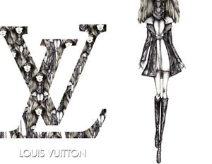 300x233 Art Print Postercanvas Drawn Log Louis Vuitton Ebay - Louis Vuitton Drawing