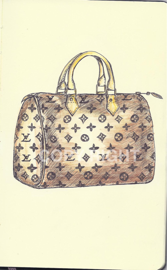 Louis Vuitton Drawing at PaintingValley.com | Explore collection of ...