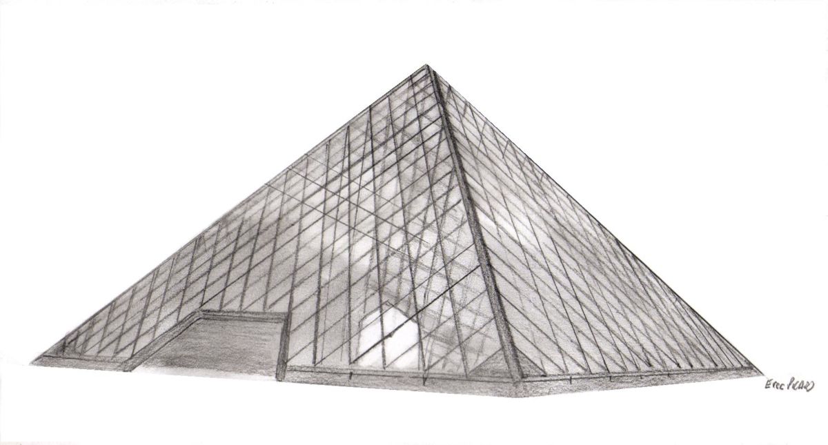 Louvre Museum Drawing