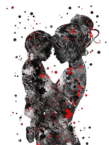 413x550 Mother And Son, Mother With Son, Love Art Posters - Love Art Drawing