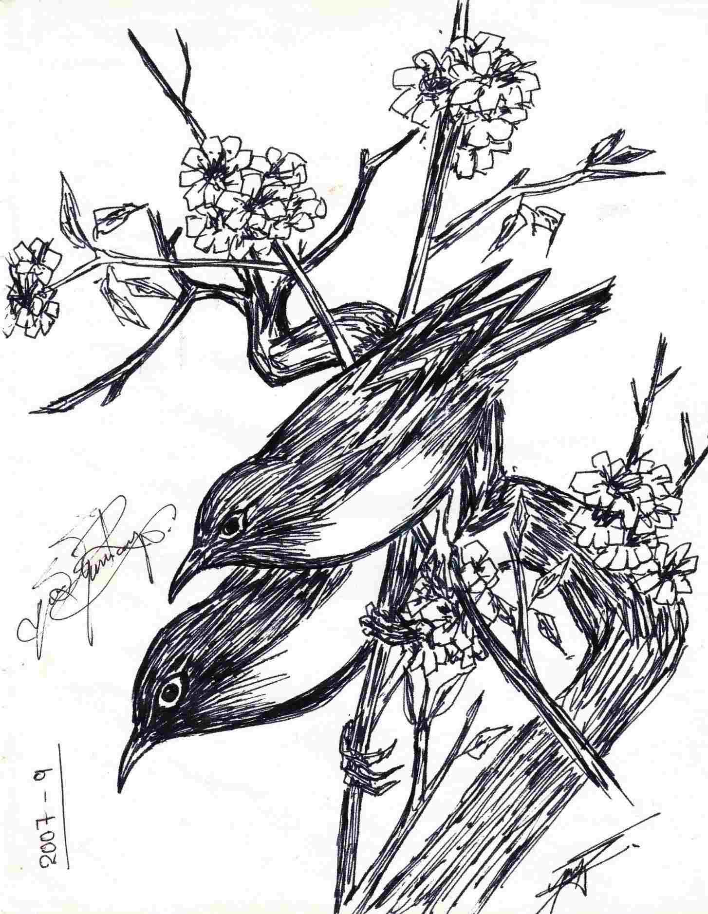 1454x1877 simple pencil drawings of love birds - Love Birds Drawing