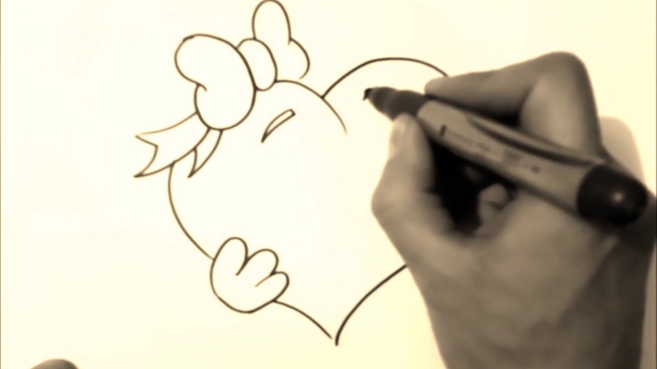 1280x720 How To Draw Cartoon Hearts In Love - Love Cartoon Drawing