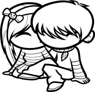 302x294 How To Draw How To Draw Cute Love, Cute Love - Love Cartoon Drawing