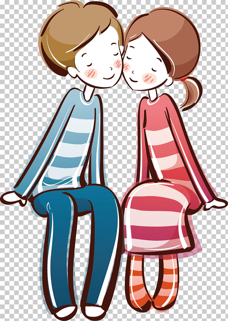 728x1028 Cartoon Couple Png Cliparts For Free Download Uihere - Love Cartoon Drawing