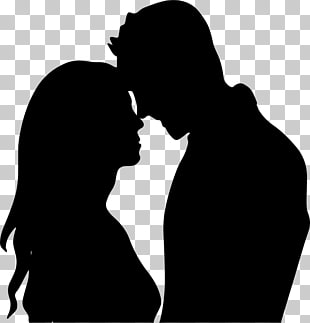 310x323 Free Download The Kiss Silhouette Couple Drawing Love Couple - Love Couple Drawing