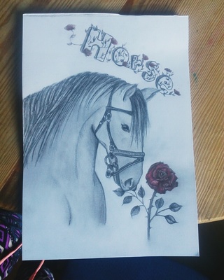 320x400 My Next Horse Love Drawing - Love Drawing Ideas