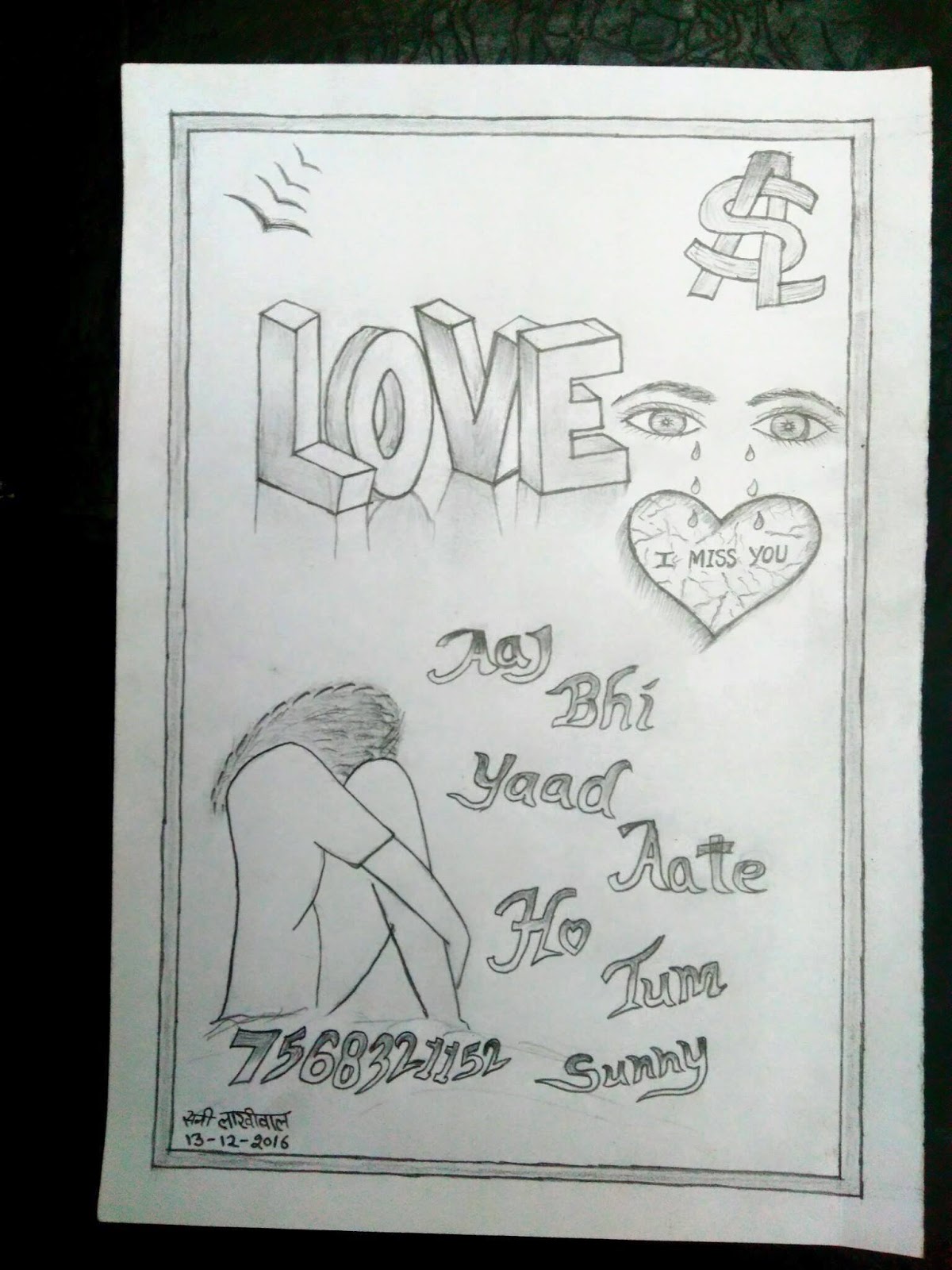1200x1600 Sunny Di Sayari Love Drawing - Love Drawing Images