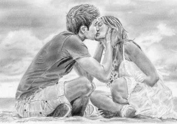 600x419 Love Drawings Template Designs Art Ideas Free Premium - Love Drawings