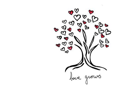 500x357 Pictures Cute Simple Love Drawings - Love Drawings Easy