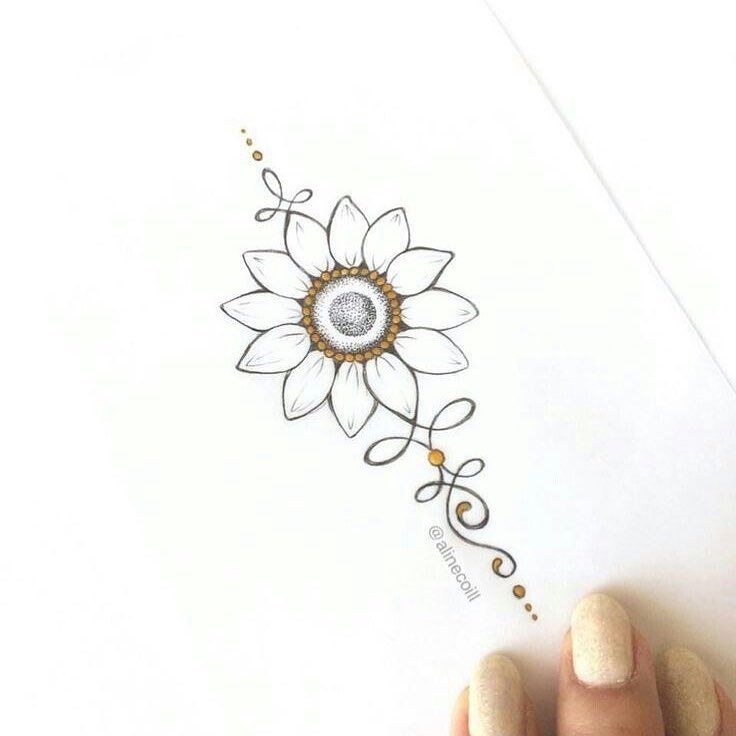 736x736 Flowers Drawings - Love Flower Drawing