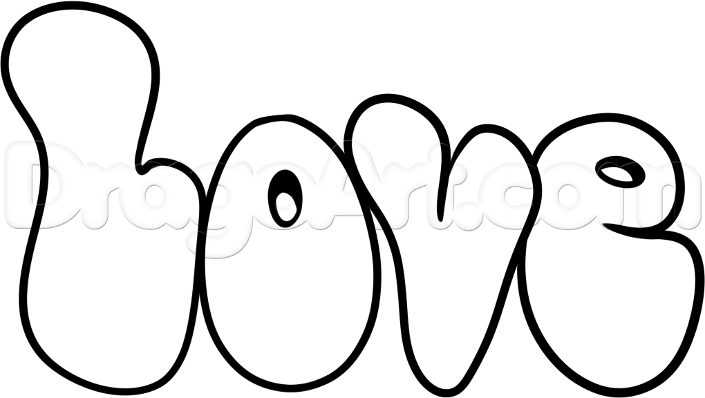 1020x576 Step How To Draw Hippie Love - Love For Drawing