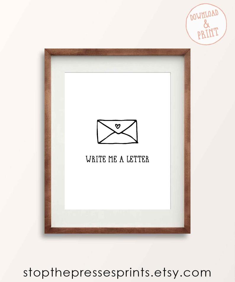 794x952 Write Me A Letter Ink Drawing Print Love Letter Etsy - Love For Drawing